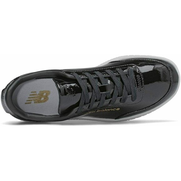New Balance Women's Ct Alley V1 Sneakers Black Patent Leather New in Box 10.5 - Picture 3 of 6